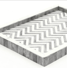 Handmade Wooden Rectangle Tray (Option: 1pc)