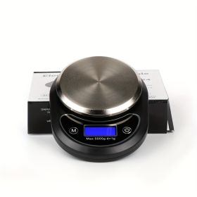 High Precision Household Food Food Electronic Baking Kitchen Scale Precision Explosion Portable Coffee Scale (Color: Black1)