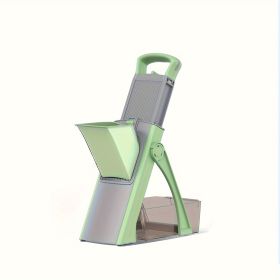 16 In 1 8 Blade Vegetable Chopper, Onion Mincer, Cutter, Dicer, Egg Slicer With Container, French Fry Cutter Potatoe Slicer, Salad Chopper, Chees (Color: Green)